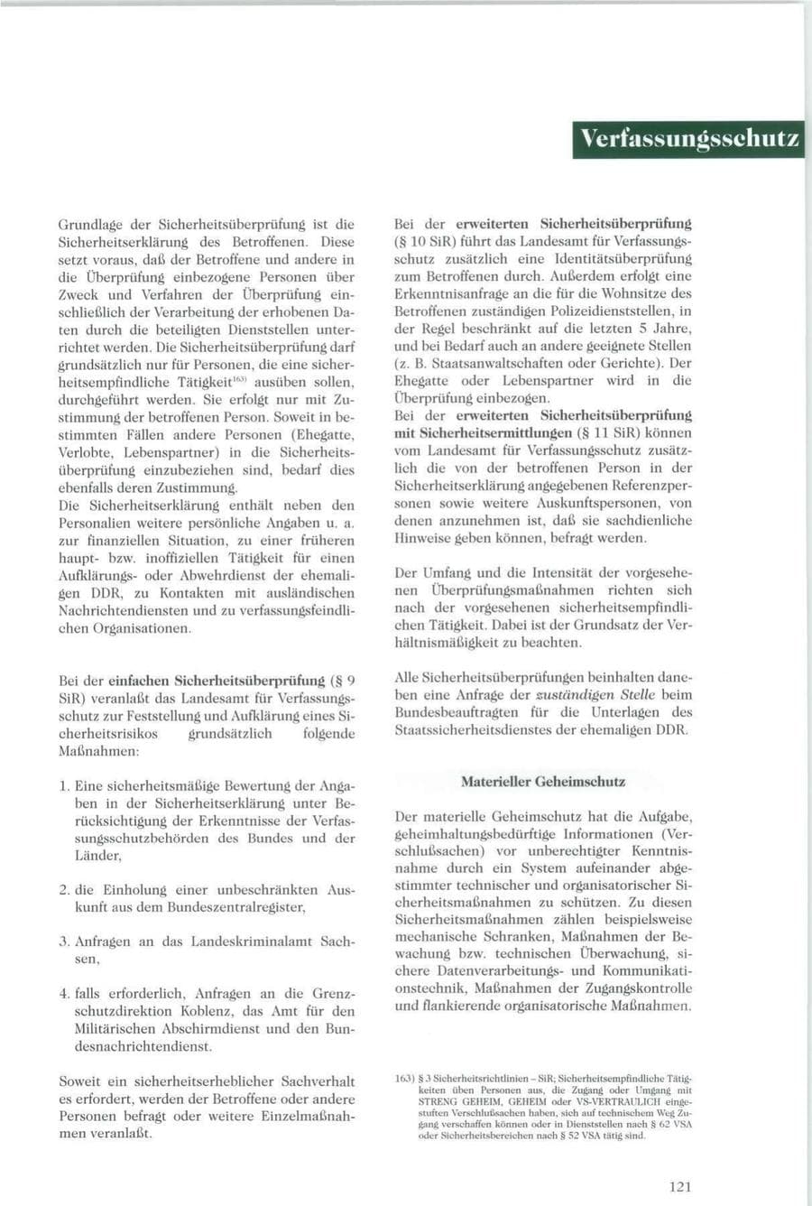 Seite 122 des Verfassungsschutzbericht 1996 Sachsen
