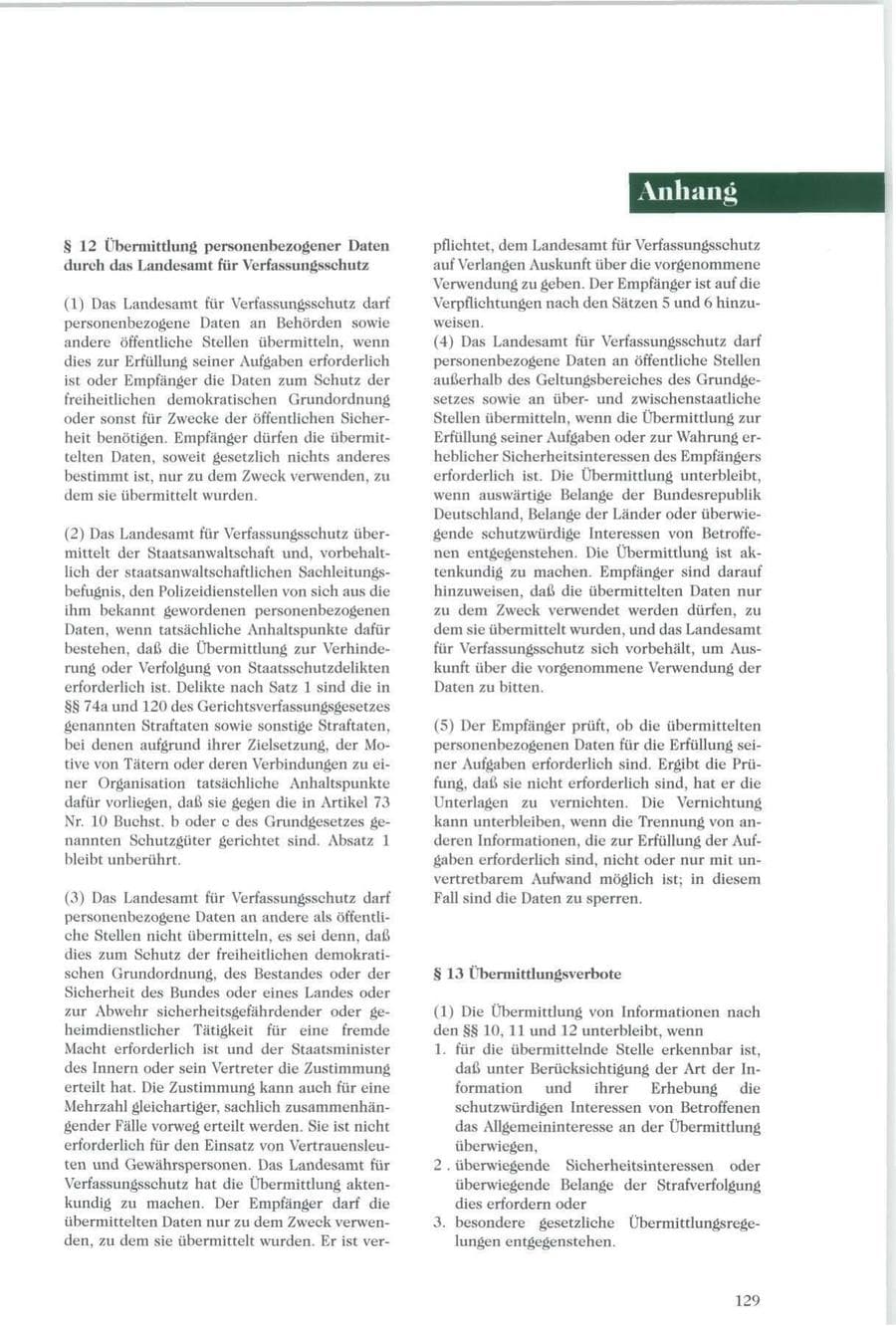 Seite 130 des Verfassungsschutzbericht 1996 Sachsen