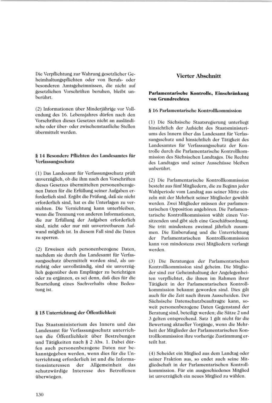 Seite 131 des Verfassungsschutzbericht 1996 Sachsen