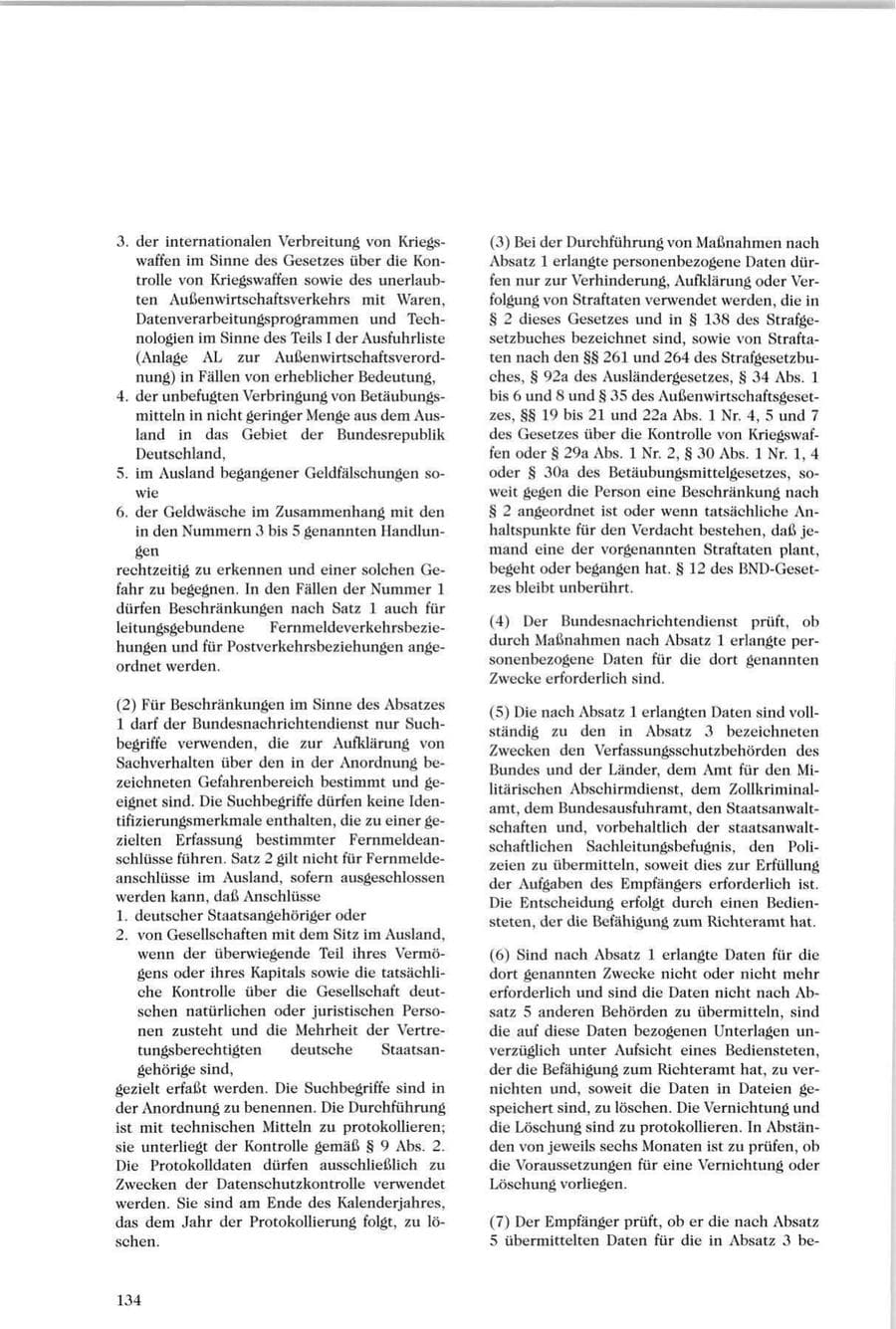 Seite 135 des Verfassungsschutzbericht 1996 Sachsen