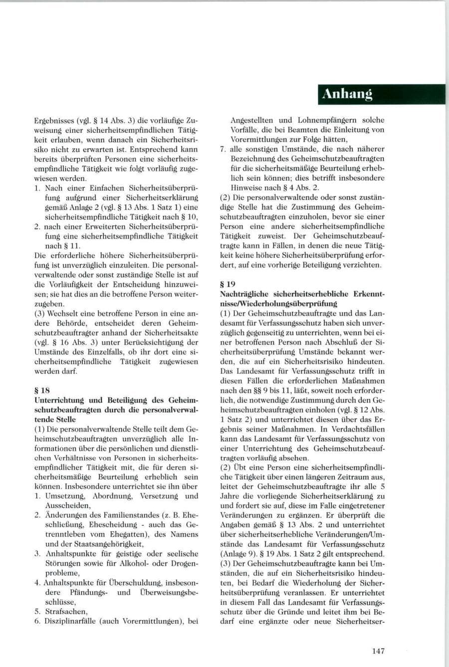 Seite 148 des Verfassungsschutzbericht 1996 Sachsen