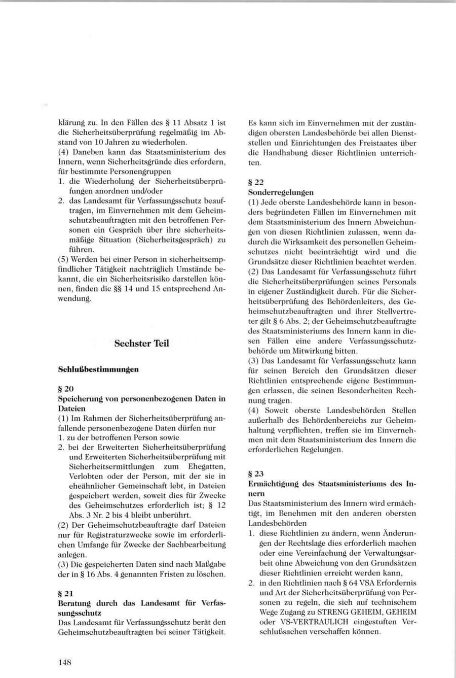 Seite 149 des Verfassungsschutzbericht 1996 Sachsen