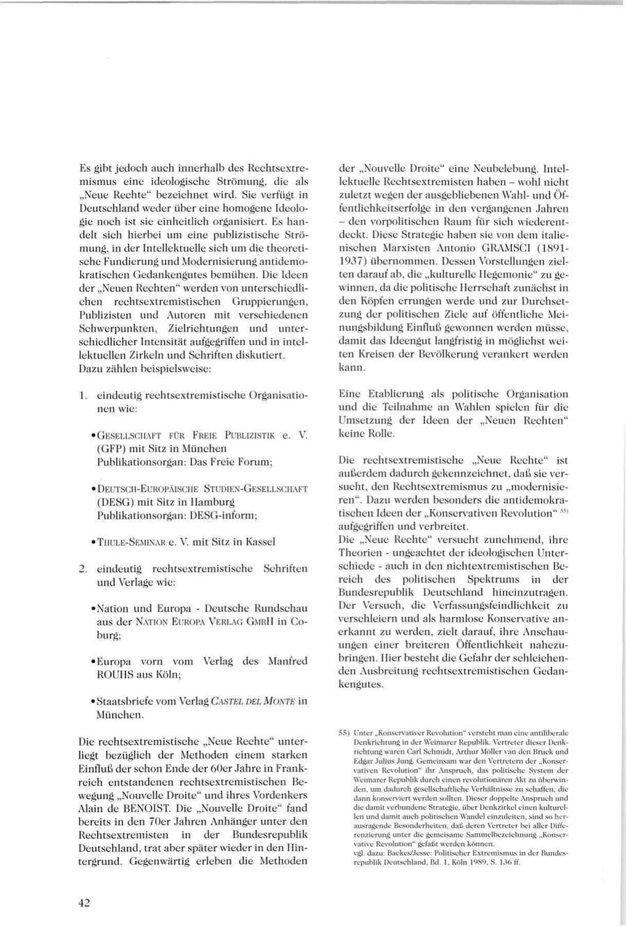 Seite 43 des Verfassungsschutzbericht 1996 Sachsen
