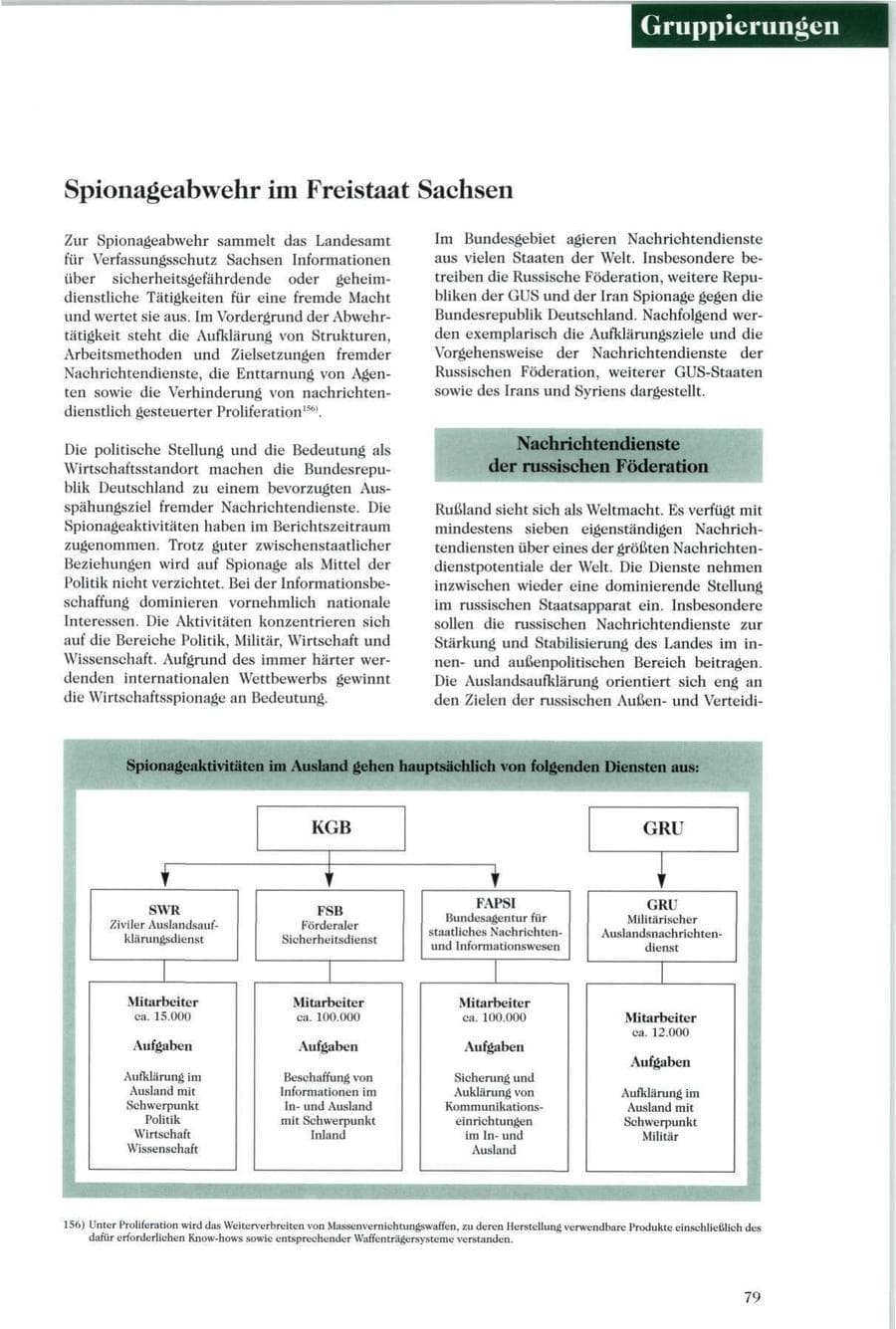 Seite 80 des Verfassungsschutzbericht 1996 Sachsen
