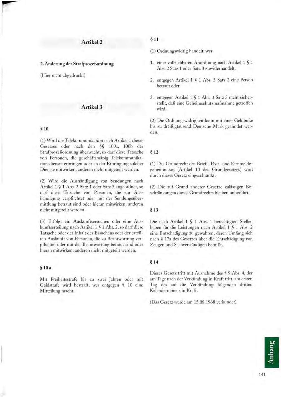 Seite 141 des Verfassungsschutzbericht 1997 Sachsen
