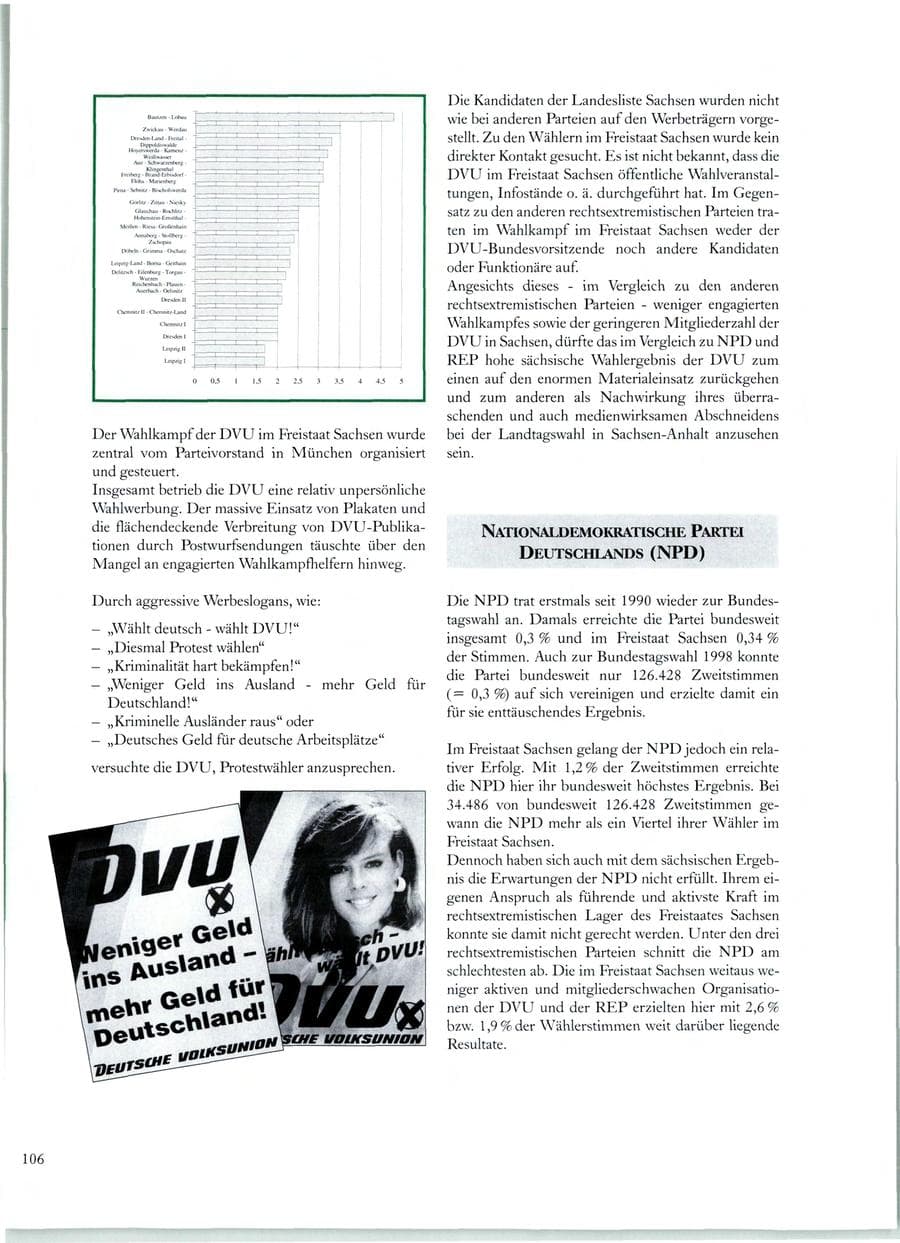 Seite 101 des Verfassungsschutzbericht 1998 Sachsen