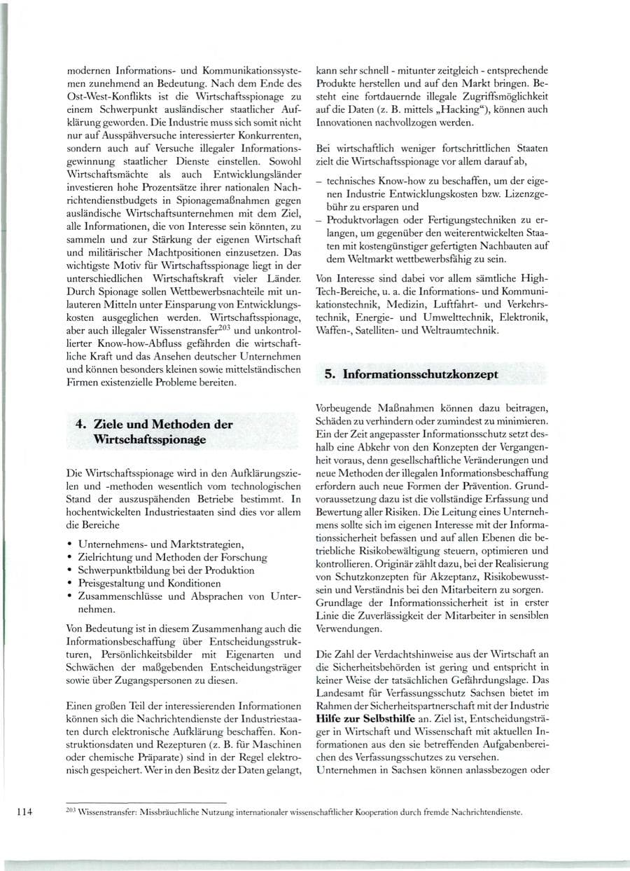Seite 109 des Verfassungsschutzbericht 1998 Sachsen