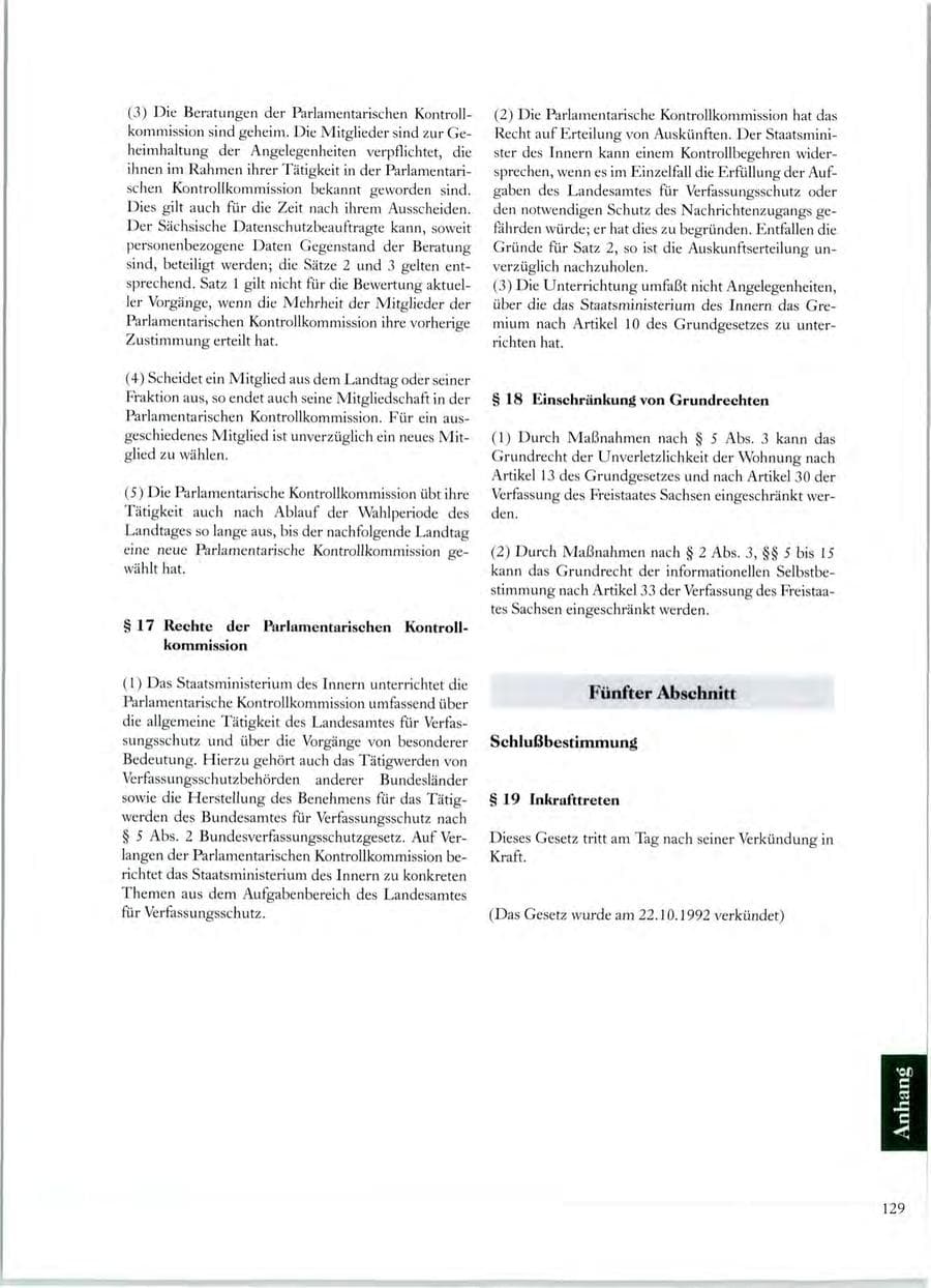 Seite 124 des Verfassungsschutzbericht 1998 Sachsen