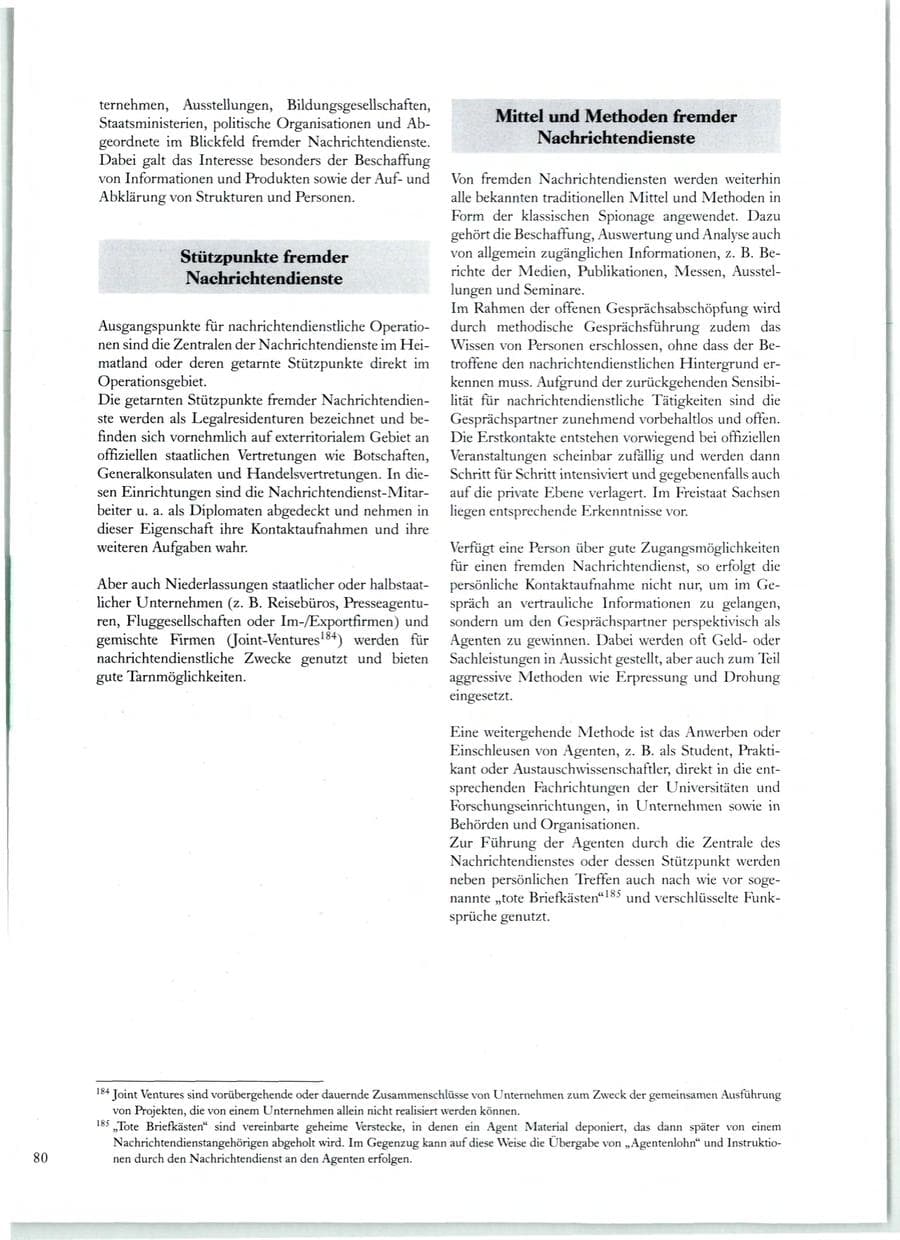 Seite 77 des Verfassungsschutzbericht 1998 Sachsen
