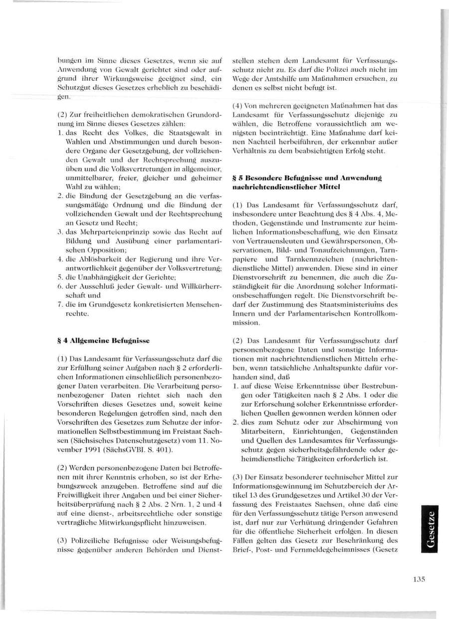 Seite 137 des Verfassungsschutzbericht 1999 Sachsen