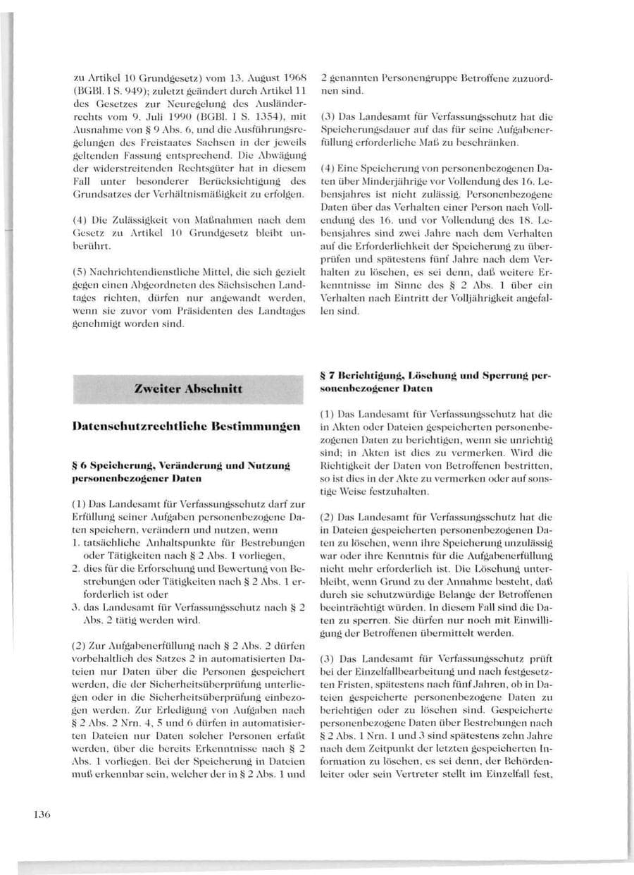 Seite 138 des Verfassungsschutzbericht 1999 Sachsen