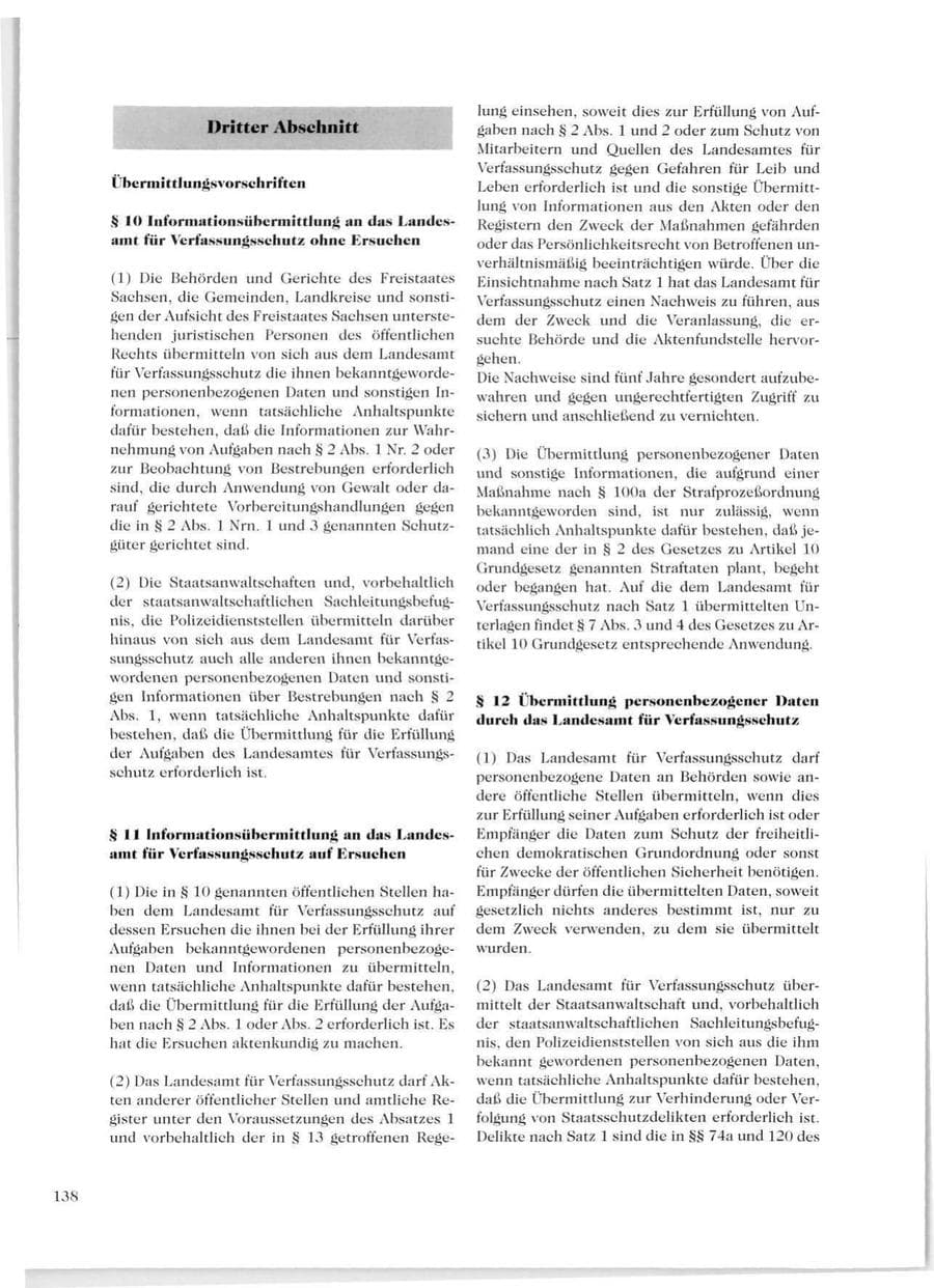 Seite 140 des Verfassungsschutzbericht 1999 Sachsen