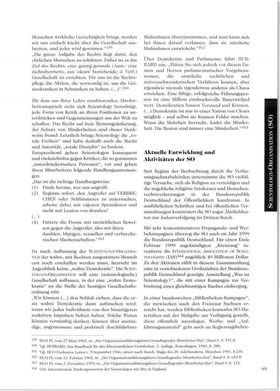 Seite 91 des Verfassungsschutzbericht 1999 Sachsen