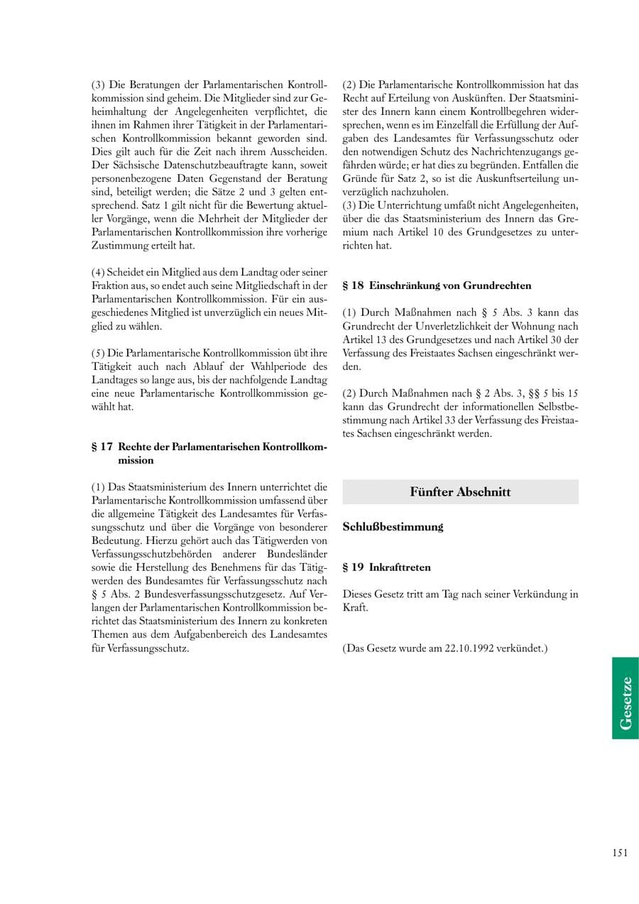 Seite 151 des Verfassungsschutzbericht 2000 Sachsen