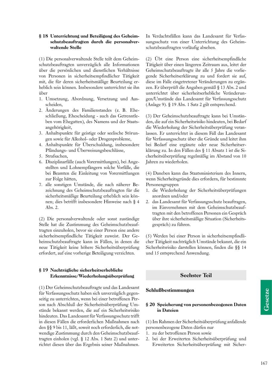 Seite 167 des Verfassungsschutzbericht 2000 Sachsen