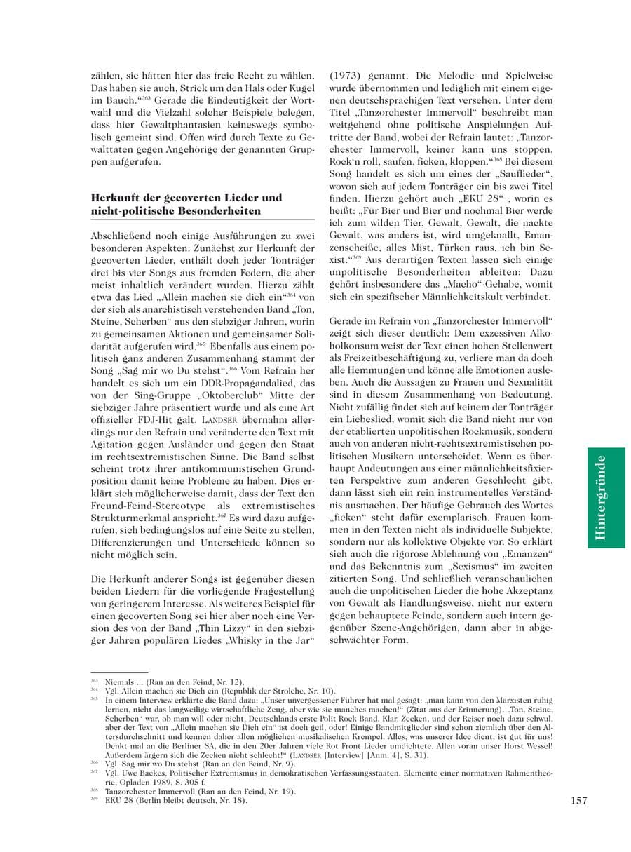 Seite 159 des Verfassungsschutzbericht 2001 Sachsen