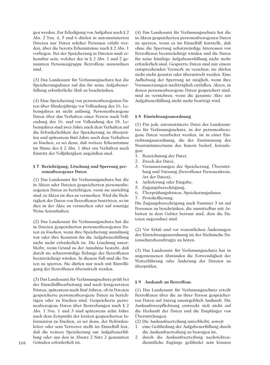 Seite 170 des Verfassungsschutzbericht 2001 Sachsen