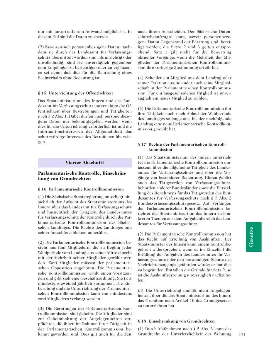 Seite 173 des Verfassungsschutzbericht 2001 Sachsen