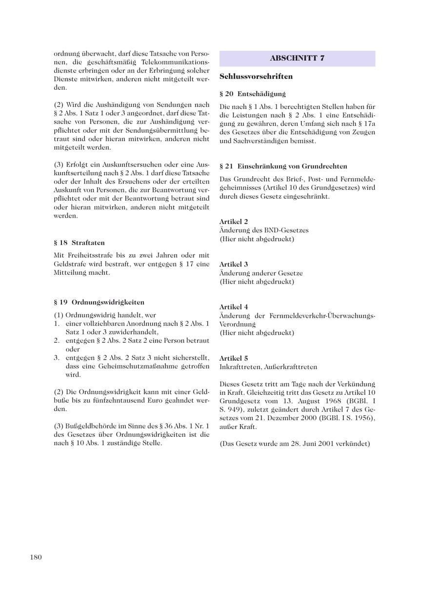 Seite 182 des Verfassungsschutzbericht 2001 Sachsen