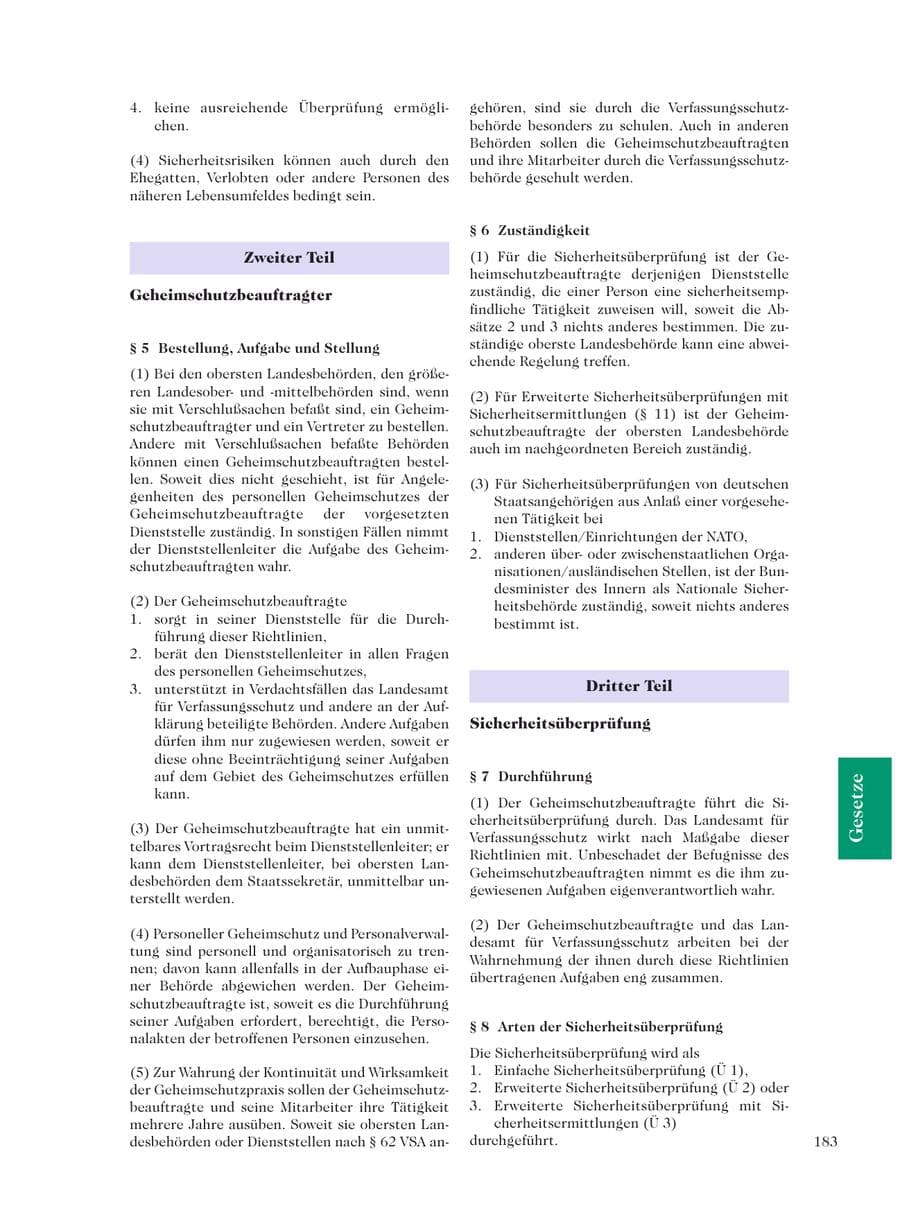 Seite 185 des Verfassungsschutzbericht 2001 Sachsen
