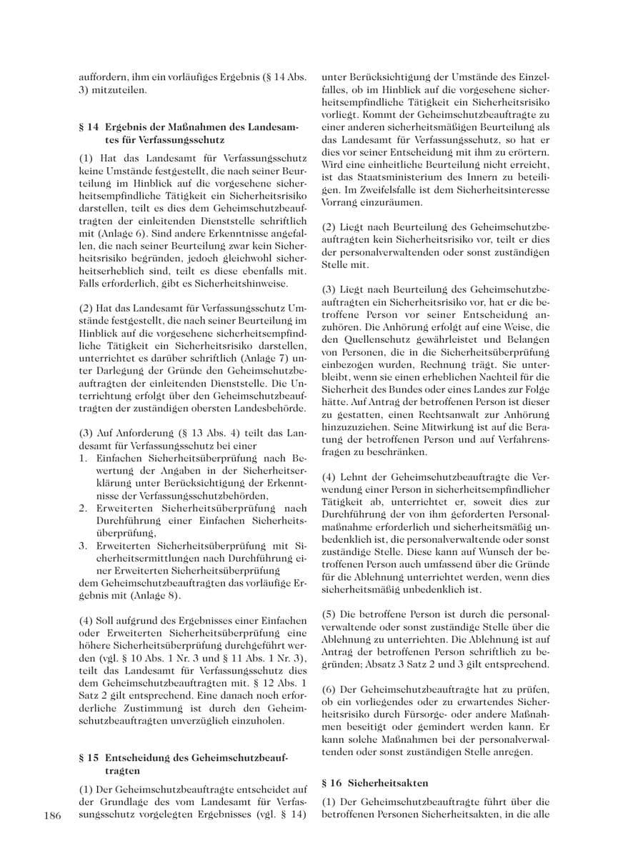 Seite 188 des Verfassungsschutzbericht 2001 Sachsen