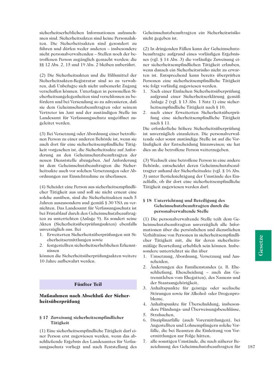 Seite 189 des Verfassungsschutzbericht 2001 Sachsen