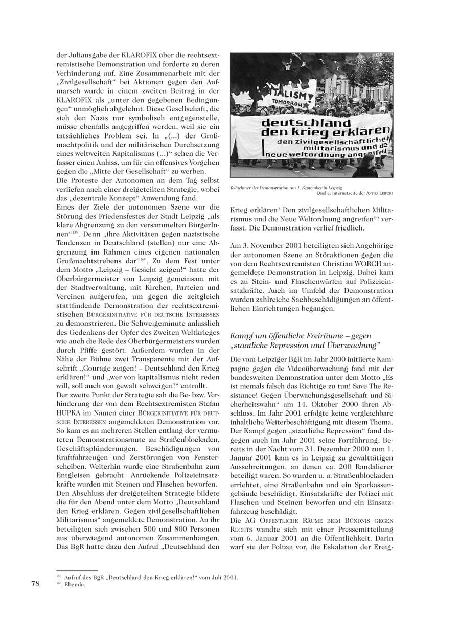Seite 80 des Verfassungsschutzbericht 2001 Sachsen