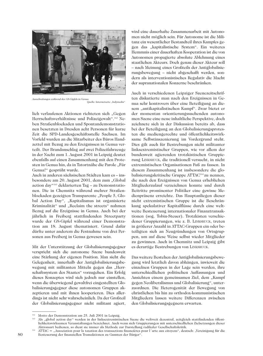 Seite 82 des Verfassungsschutzbericht 2001 Sachsen