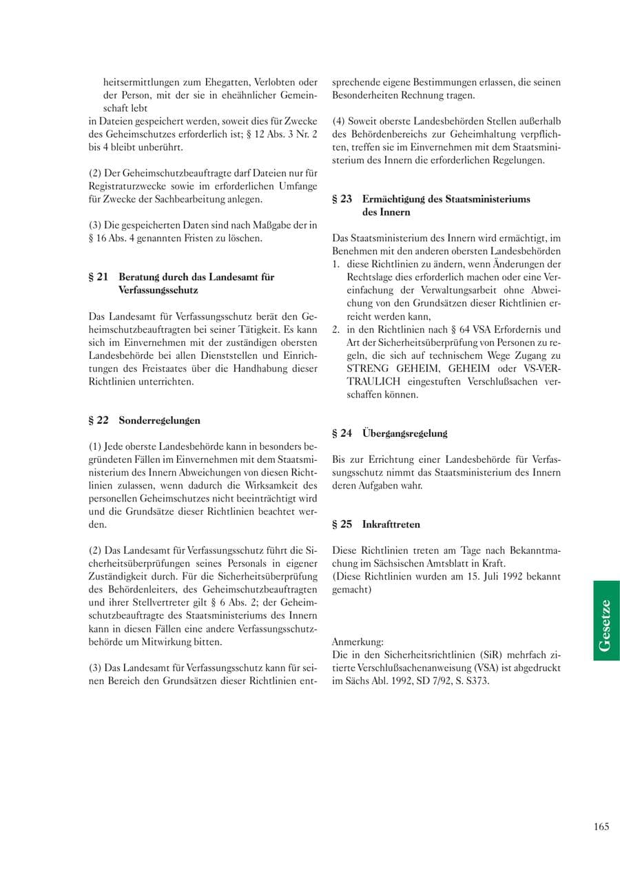 Seite 167 des Verfassungsschutzbericht 2002 Sachsen