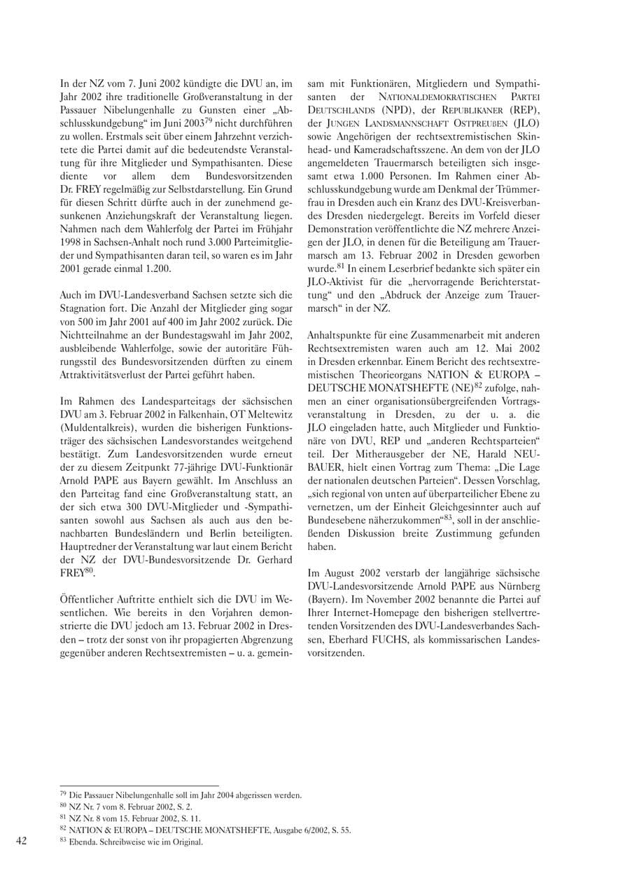 Seite 44 des Verfassungsschutzbericht 2002 Sachsen