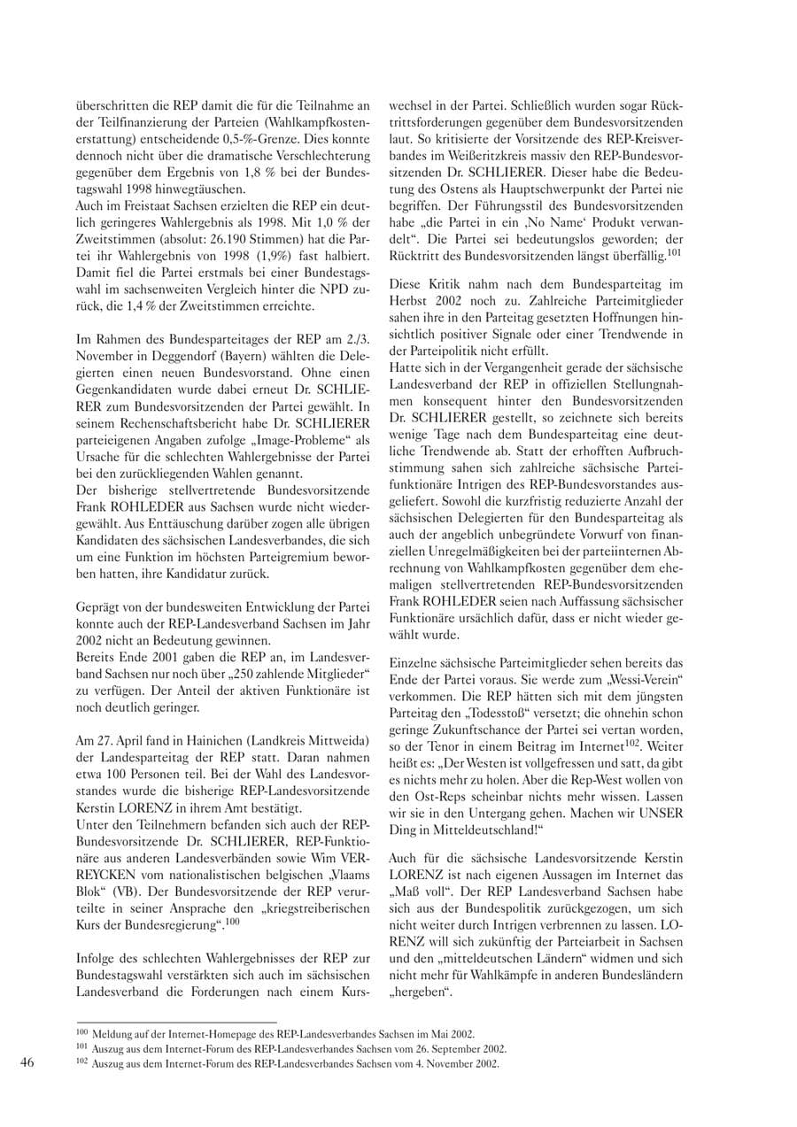 Seite 48 des Verfassungsschutzbericht 2002 Sachsen