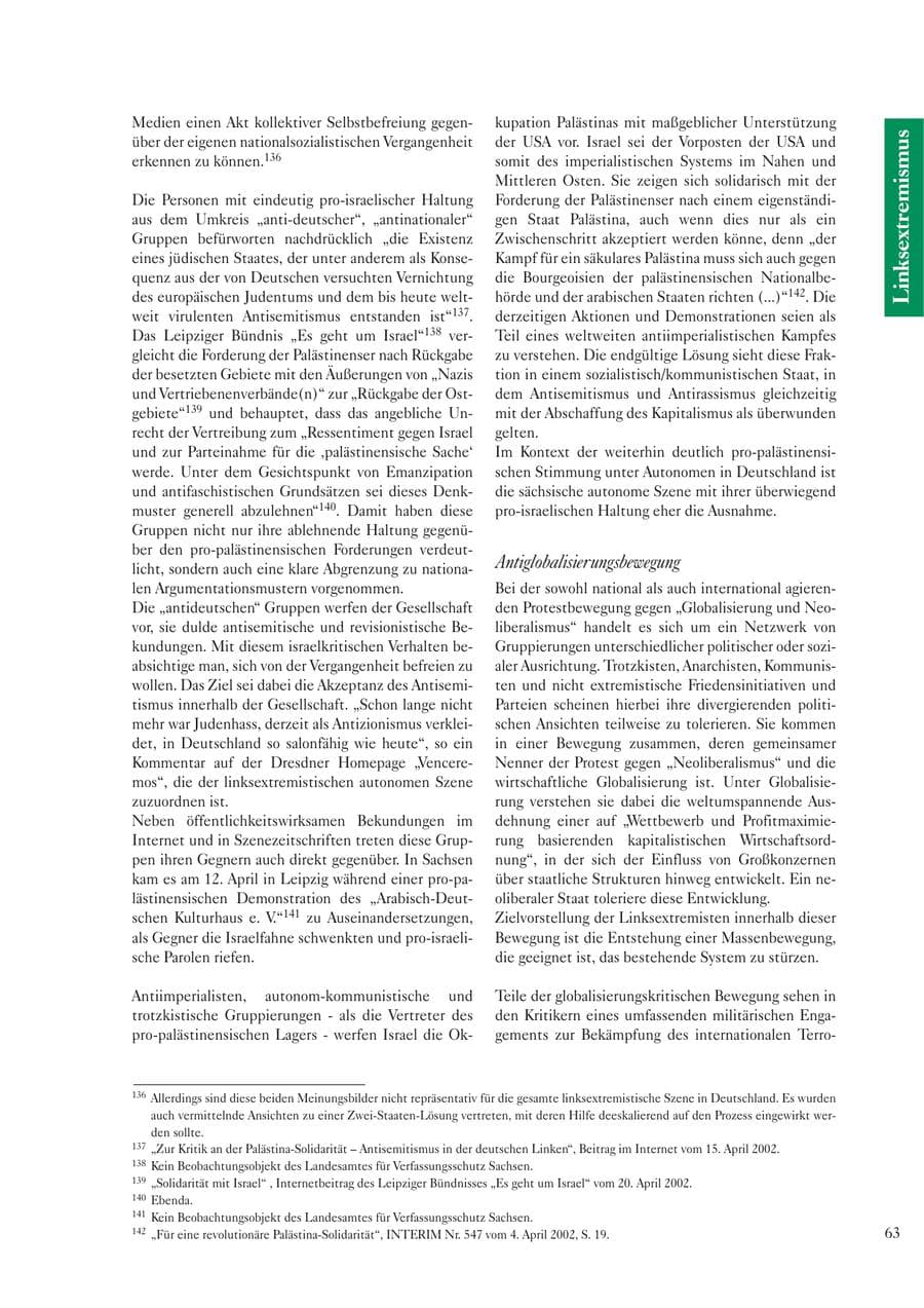 Seite 65 des Verfassungsschutzbericht 2002 Sachsen