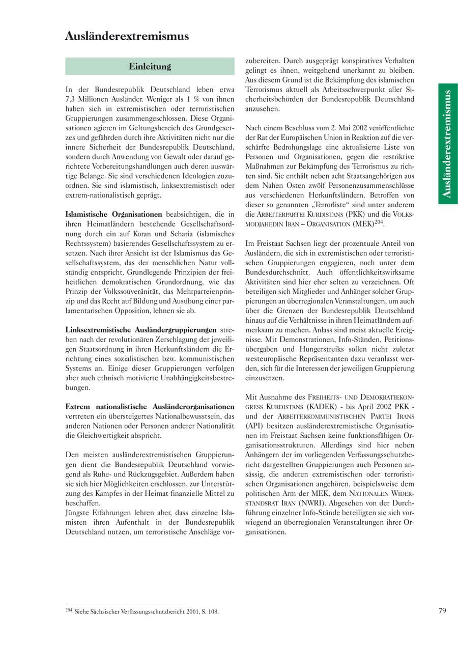 Seite 81 des Verfassungsschutzbericht 2002 Sachsen