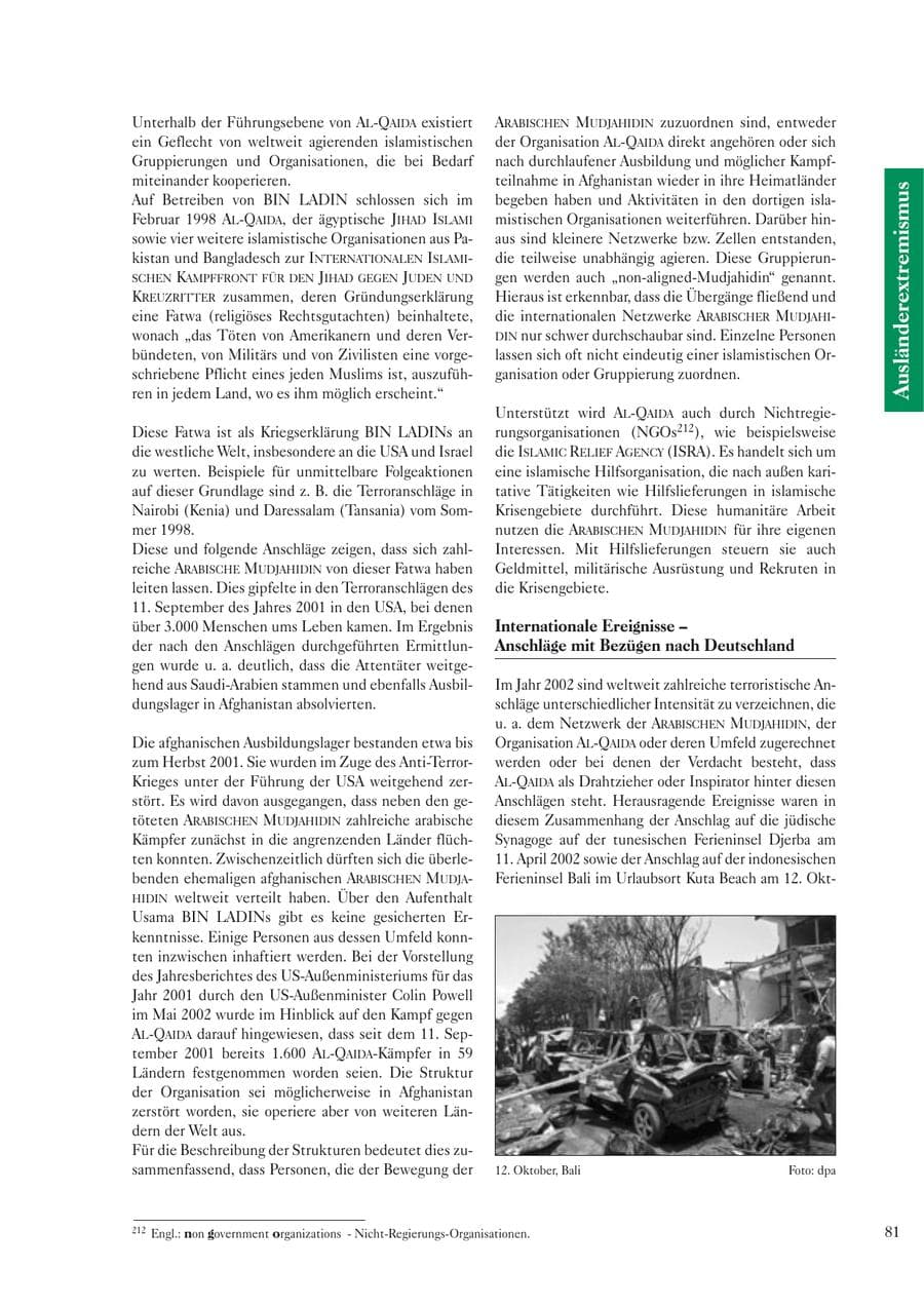 Seite 83 des Verfassungsschutzbericht 2002 Sachsen
