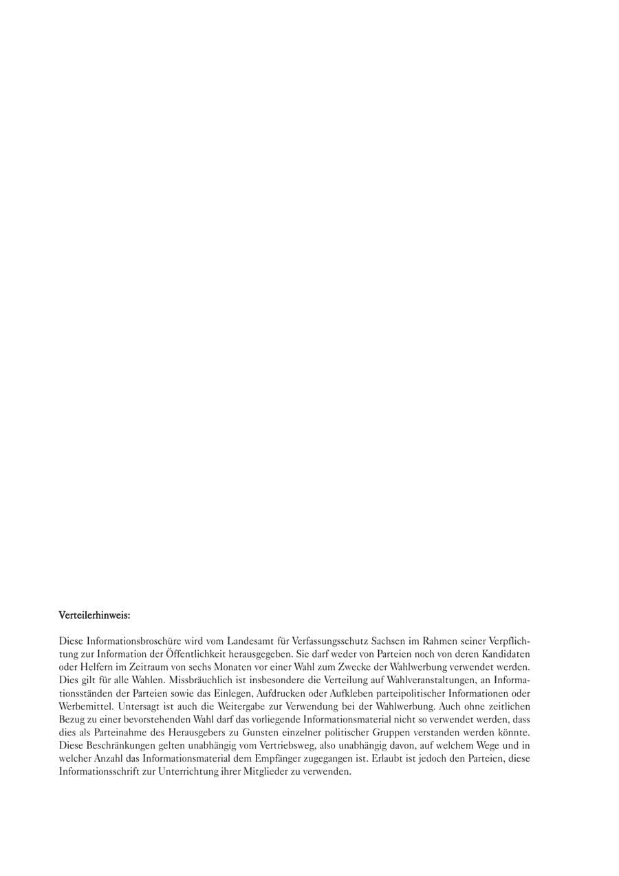 Seite 2 des Verfassungsschutzbericht 2003 Sachsen