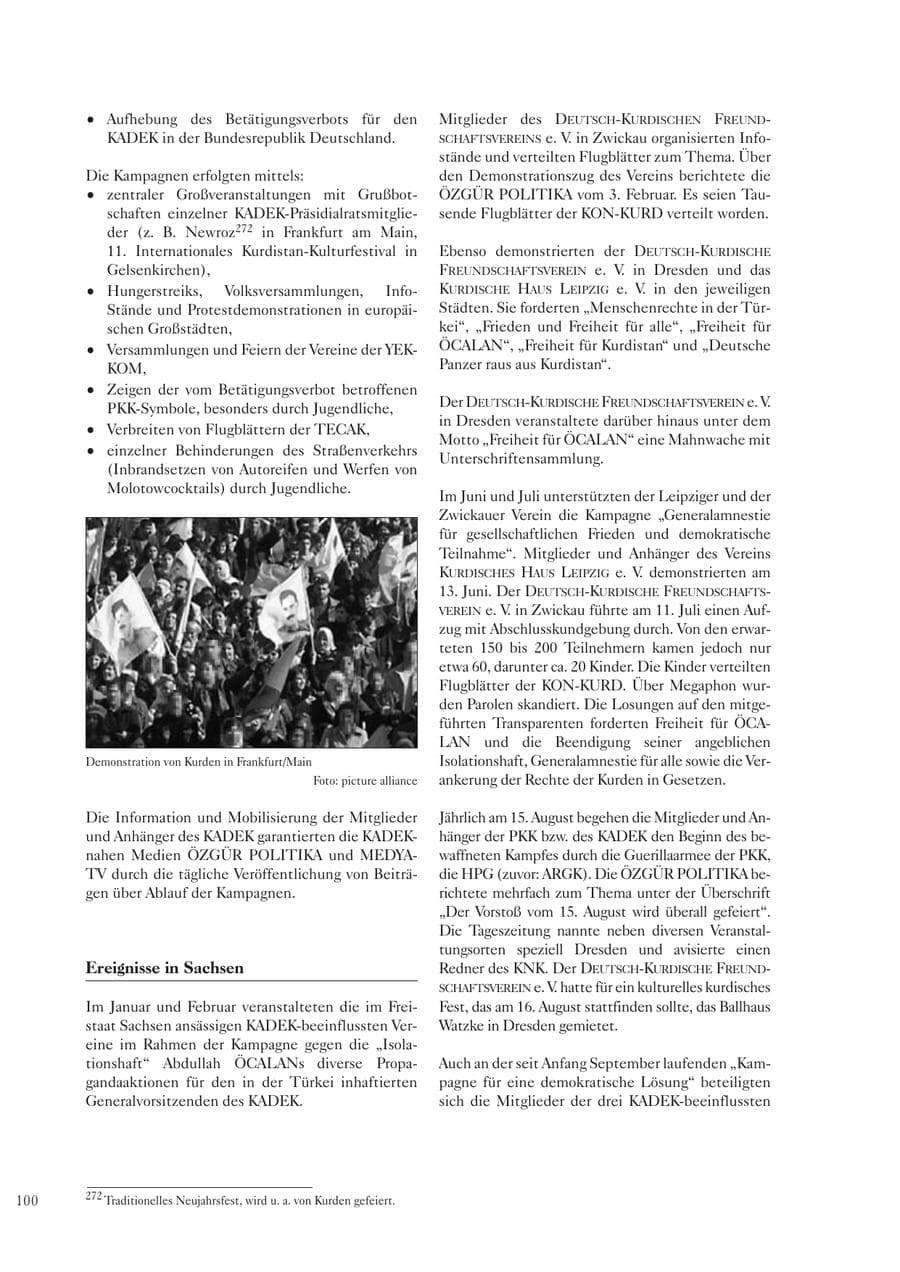 Seite 101 des Verfassungsschutzbericht 2003 Sachsen