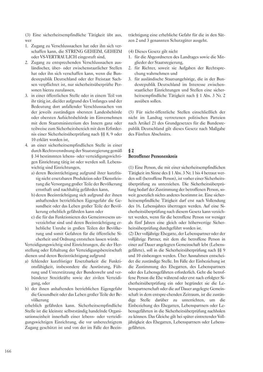 Seite 166 des Verfassungsschutzbericht 2003 Sachsen