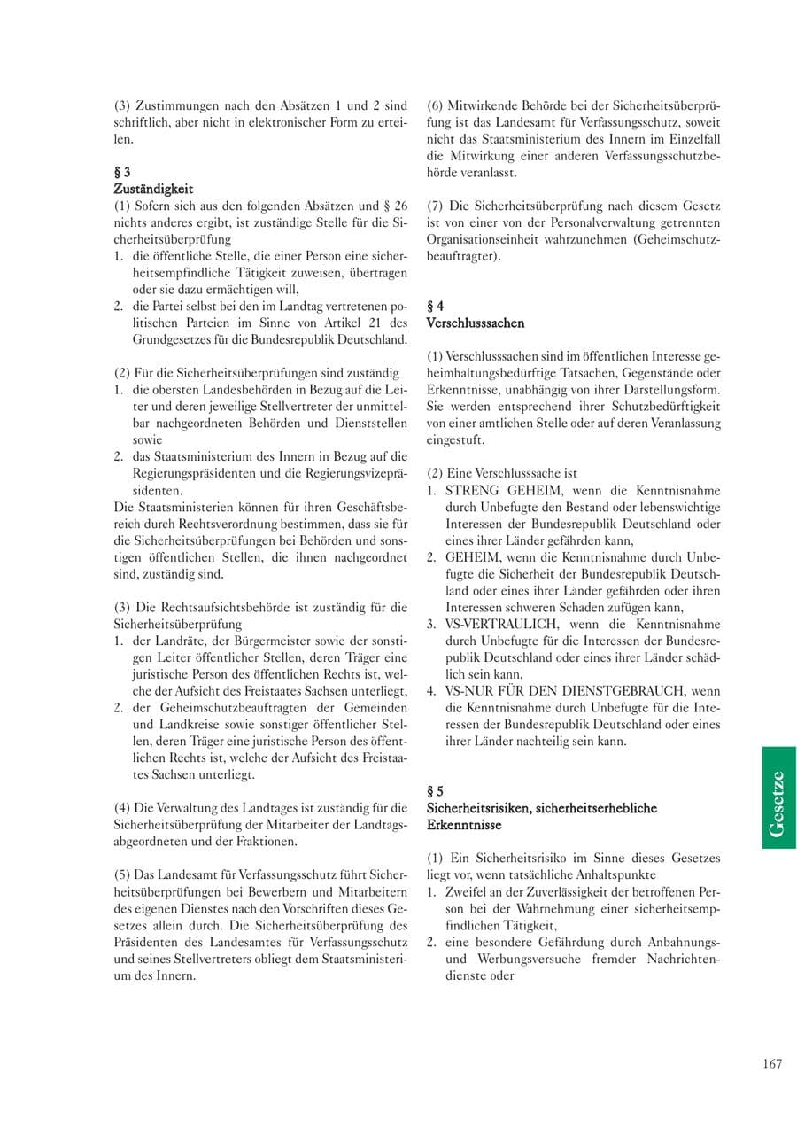 Seite 167 des Verfassungsschutzbericht 2003 Sachsen