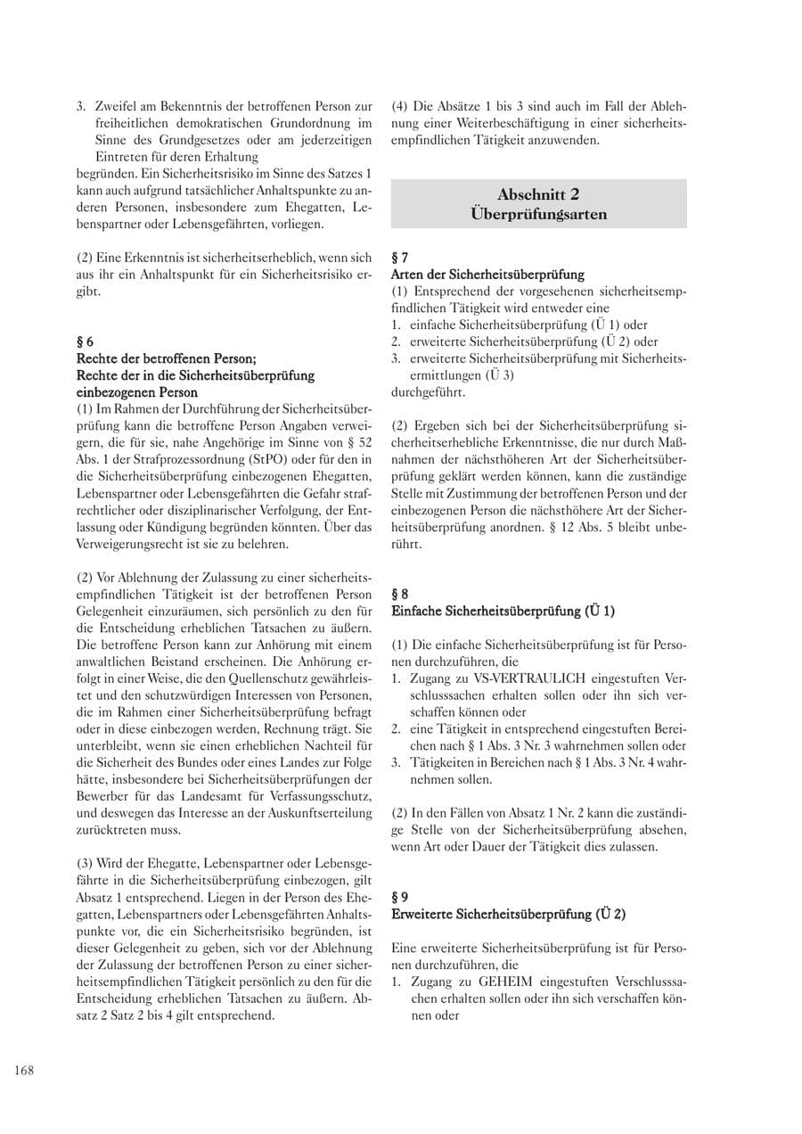 Seite 168 des Verfassungsschutzbericht 2003 Sachsen
