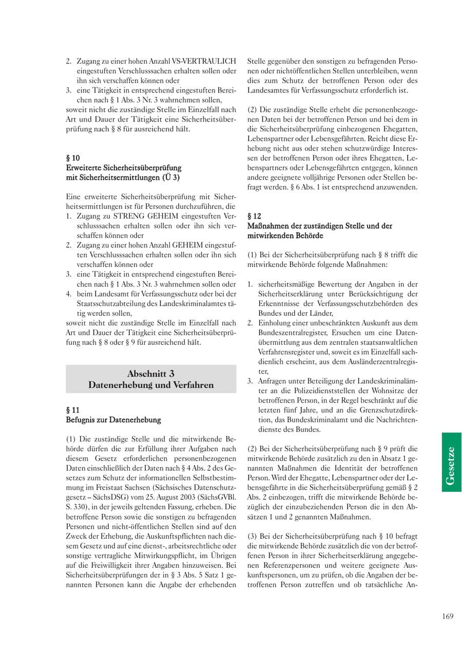 Seite 169 des Verfassungsschutzbericht 2003 Sachsen