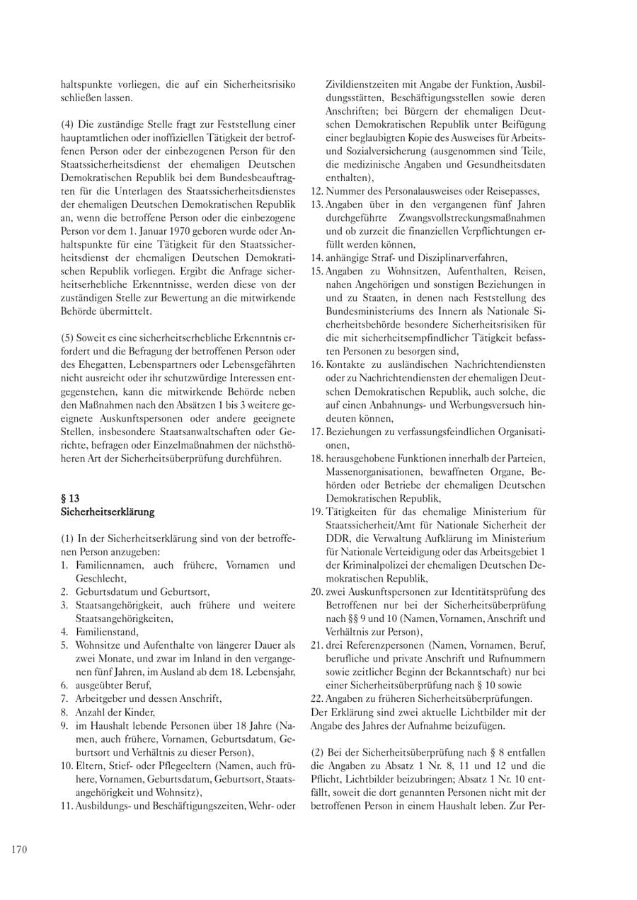 Seite 170 des Verfassungsschutzbericht 2003 Sachsen