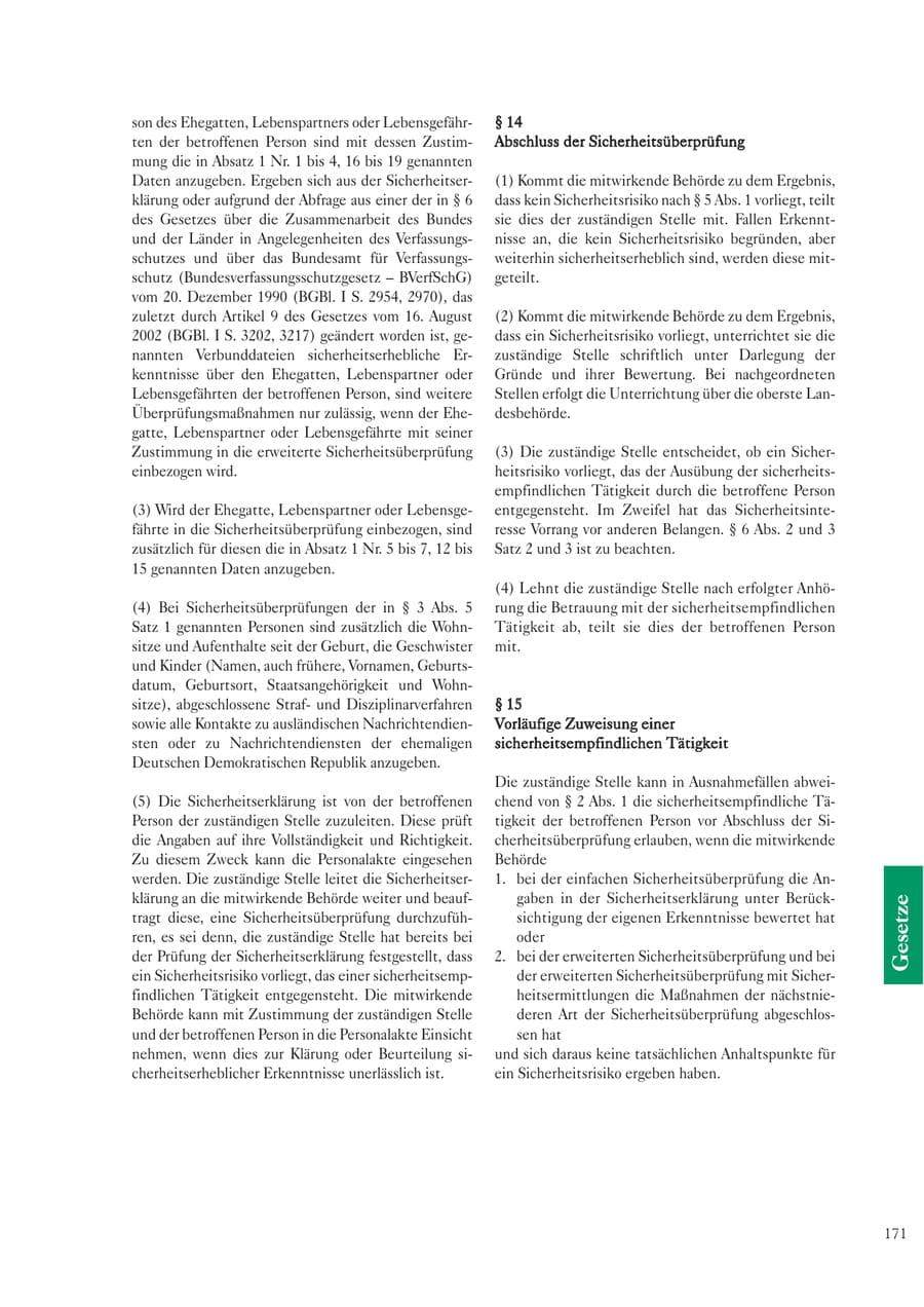 Seite 171 des Verfassungsschutzbericht 2003 Sachsen