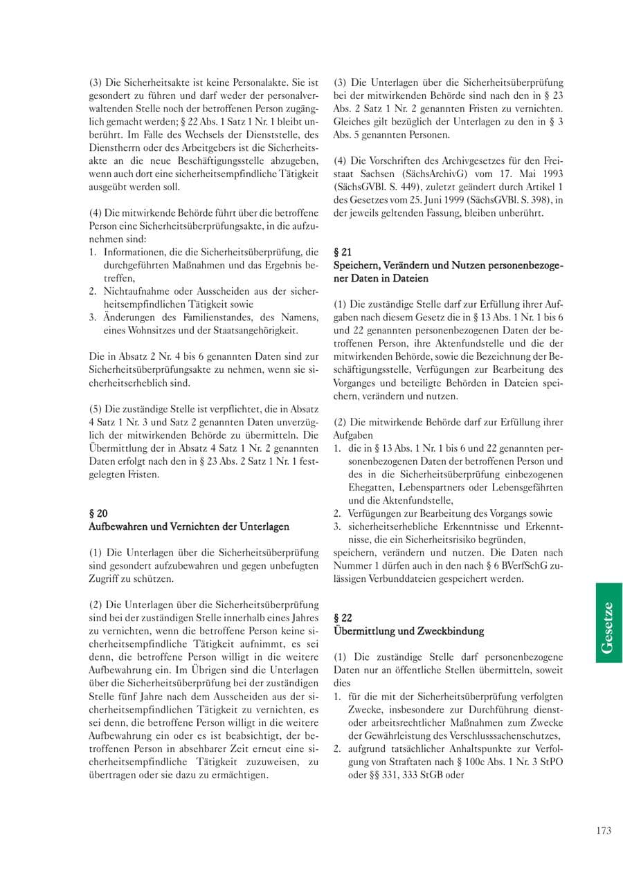 Seite 173 des Verfassungsschutzbericht 2003 Sachsen