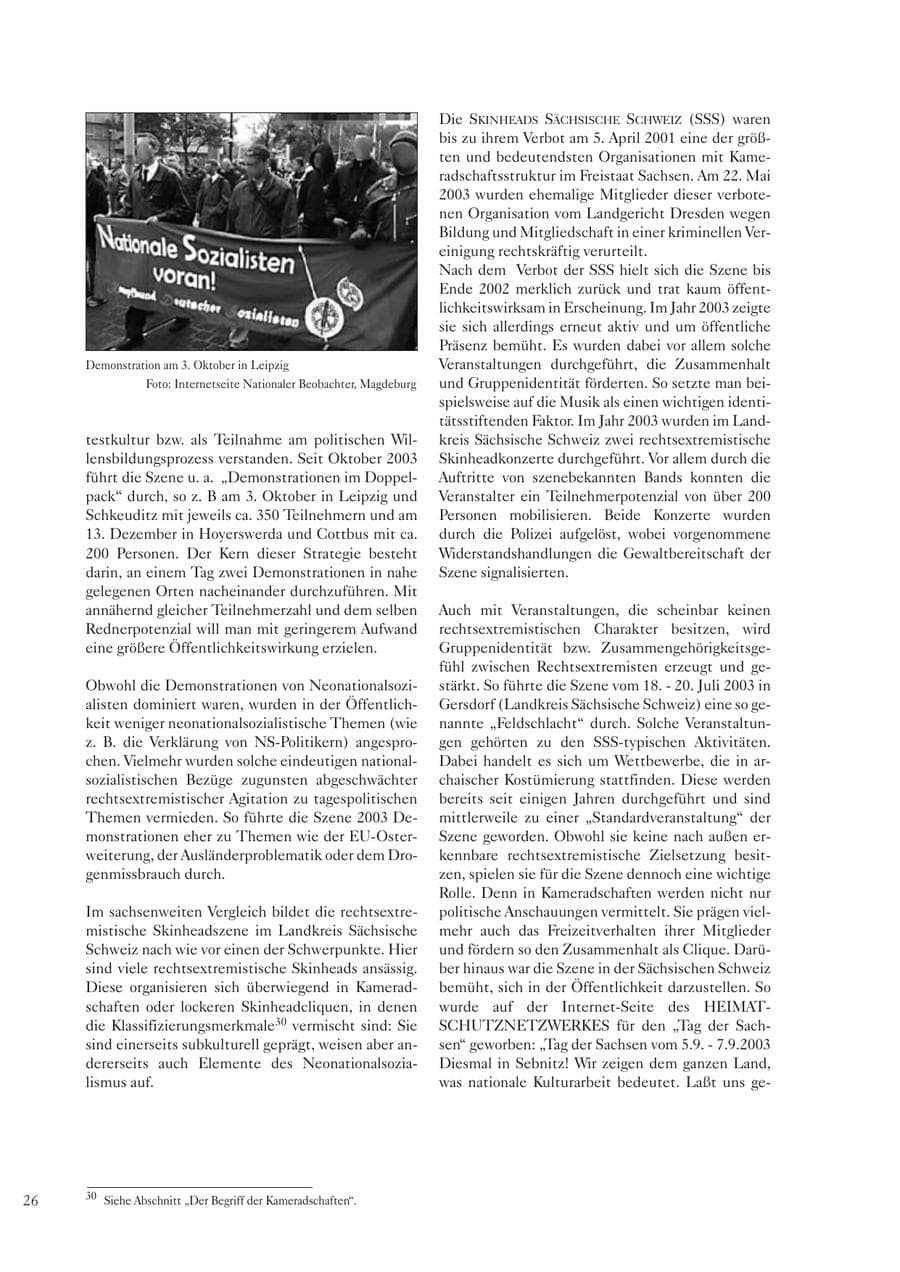Seite 27 des Verfassungsschutzbericht 2003 Sachsen