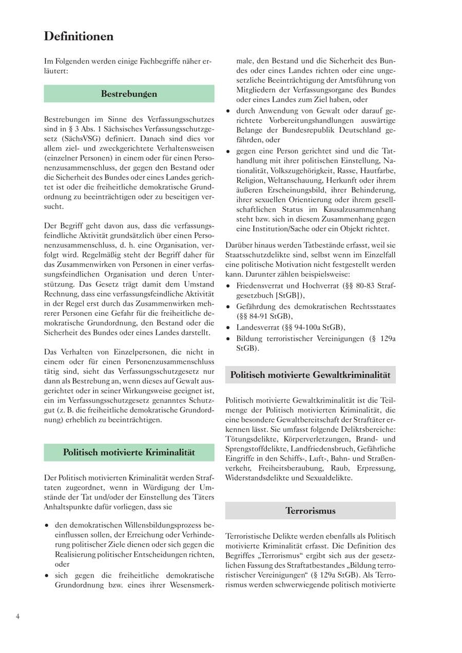 Seite 6 des Verfassungsschutzbericht 2003 Sachsen
