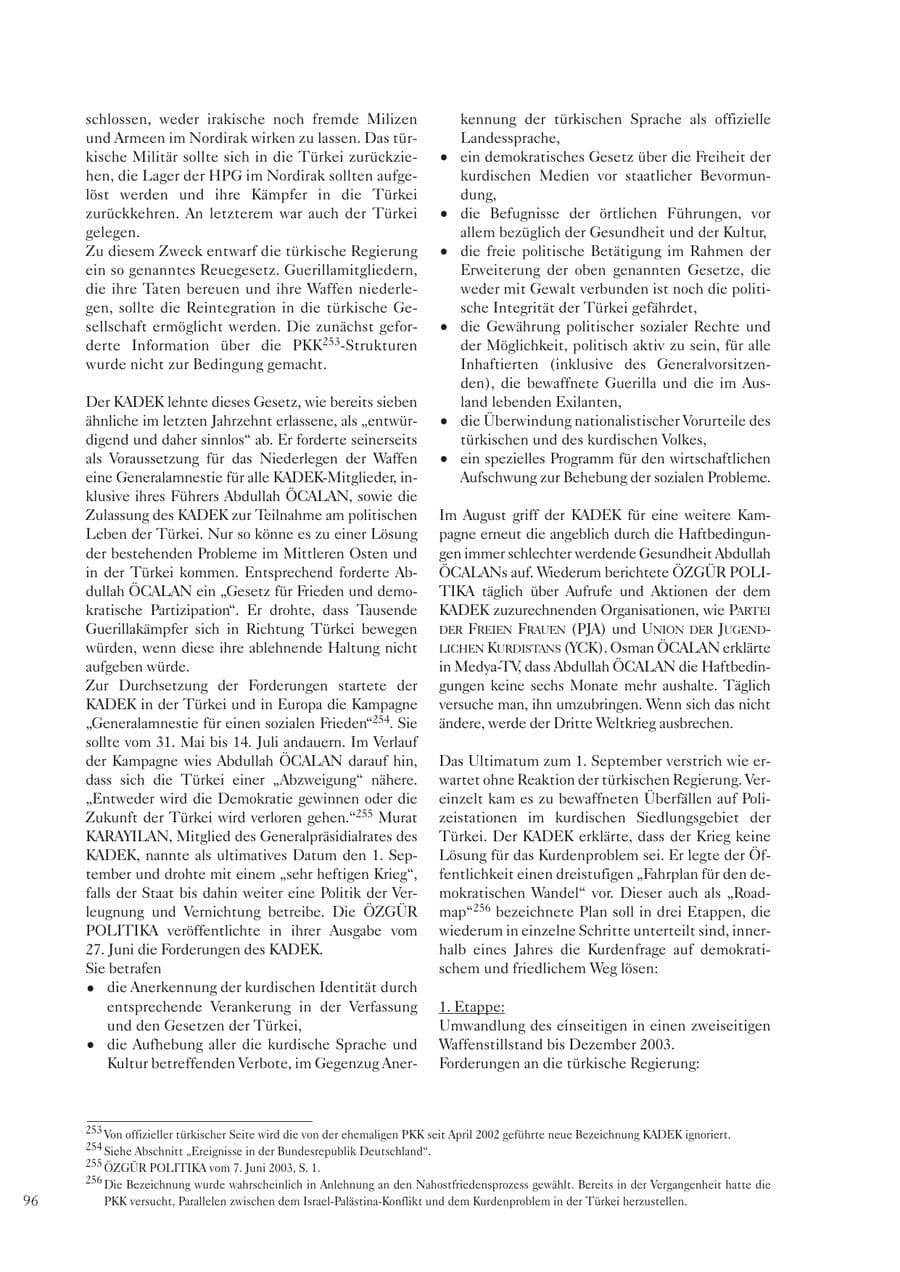 Seite 97 des Verfassungsschutzbericht 2003 Sachsen
