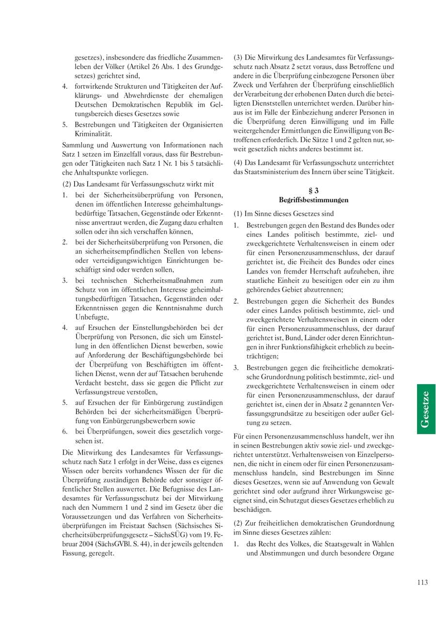 Seite 115 des Verfassungsschutzbericht 2004 Sachsen