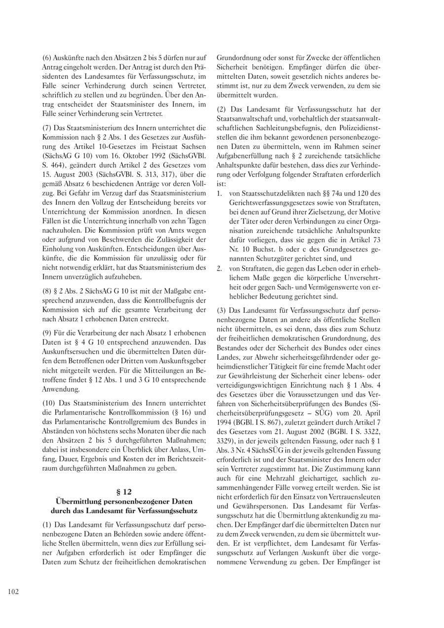 Seite 104 des Verfassungsschutzbericht 2005 Sachsen