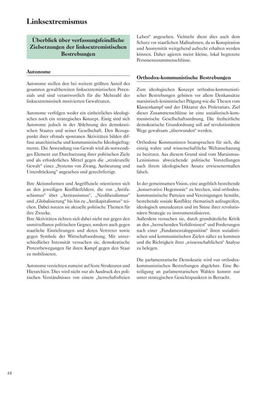Seite 50 des Verfassungsschutzbericht 2005 Sachsen