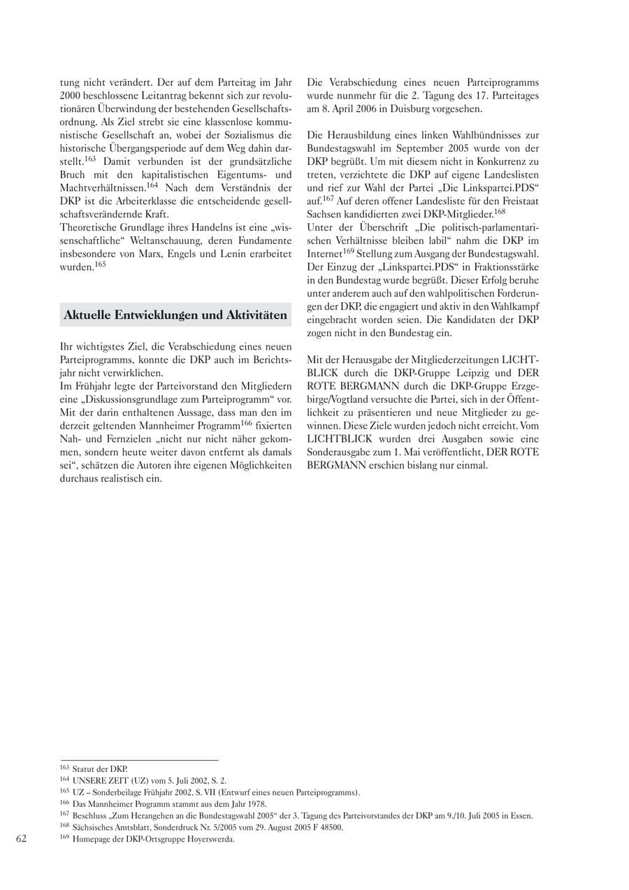 Seite 64 des Verfassungsschutzbericht 2005 Sachsen